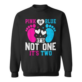 Pink Or Blue It's Not One It's Two Twins Gender Announcement Sweatshirt - Monsterry CA