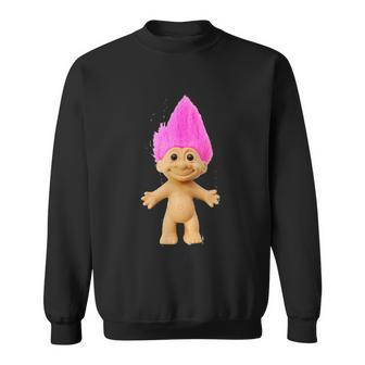 Pink Haired Troll Doll Sweatshirt - Monsterry UK