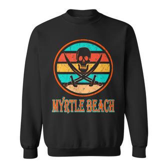 Pirate Myrtle Beach Vacation Vintage Distressed Image Sweatshirt - Monsterry DE