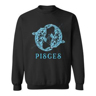 Pisces Zodiac Sign Astrology Symbol Birthday Horoscope Sweatshirt - Thegiftio UK