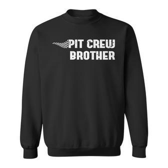 Pit Crew Brother Racing Car Family Matching Birthday Party Sweatshirt - Thegiftio UK