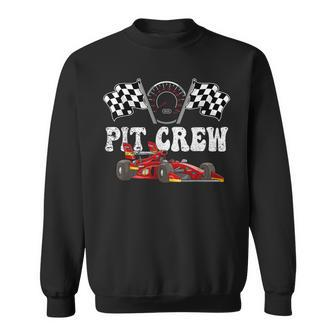 Pit Crew Race Car Hosting Parties Racing Family Themed Sweatshirt - Seseable