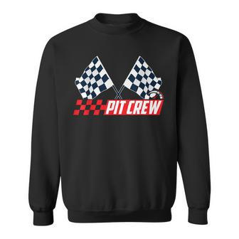 Pit Crew Race Car Hosting Parties Racing Party Sweatshirt - Monsterry DE