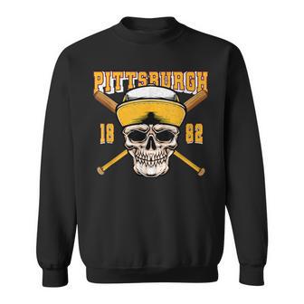 Pittsburgh Baseball Skyline Pennsylvania Player Coach Fan Sweatshirt - Seseable