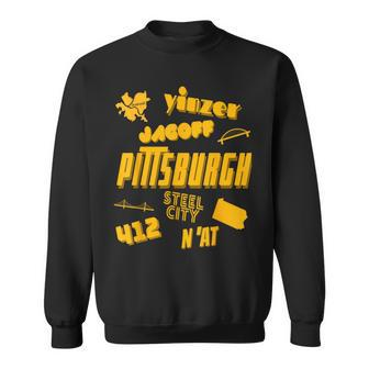 Pittsburgh Retro Yinzer Jagoff 412 Sl City Pride Sweatshirt - Monsterry CA