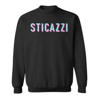 Pixel Snob Phrase Ironic Written Effect Glitch Sticazzi Sweatshirt - Monsterry AU