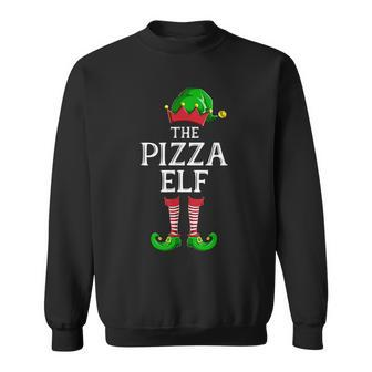 Pizza Elf Matching Family Group Christmas Party Pajama Sweatshirt - Monsterry