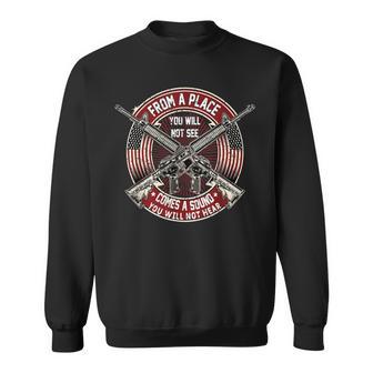 From A Place You Will Not See American Military Sharpshooter Sweatshirt - Monsterry DE