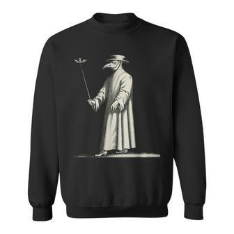 Plague Doctor Medieval Steampunk Vintage Horror Sweatshirt - Monsterry UK