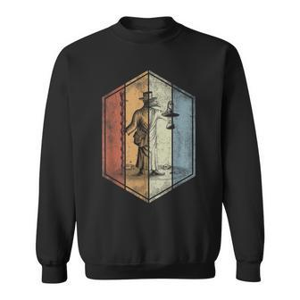 Plague Doctor Retro Vintage Style Sweatshirt - Monsterry UK