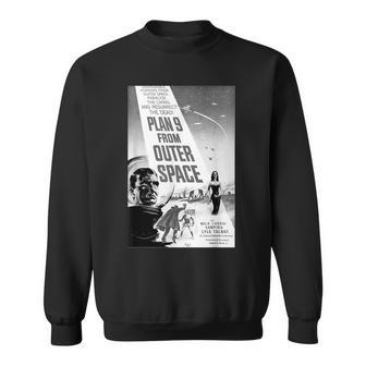 Plan 9 From Outer Space Sci-Fi Sience Vintage Poster B Movie Sweatshirt - Thegiftio UK