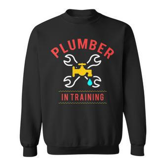 Plumber In Training Plumbing Joke Pun Gif Sweatshirt | Mazezy