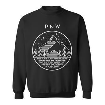 Pnw Pacific Northwest Outdoors Lovers For Hikers & Campers Sweatshirt - Monsterry