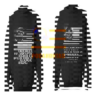 Pocahontas Arkansas Solar Eclipse 2024 Us Flag Sweatshirt - Thegiftio