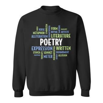 Poetry Quotes For Poets Who Love Writing And Poem Writers Sweatshirt - Thegiftio UK
