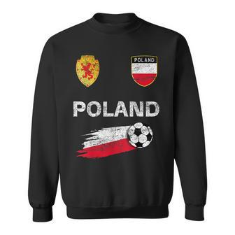 Poland Soccer Fans Jersey Polish Flag Football Lovers Sweatshirt - Thegiftio UK