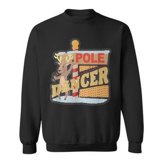 Pole Dancing Naughty Reindeer Sweatshirt - Monsterry