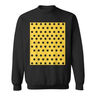 Polka Dots Mustard Yellow Polka Dot Sweatshirt - Monsterry DE