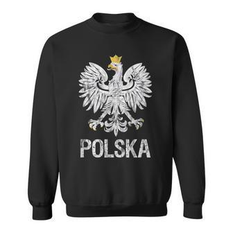 Polska Eagle T Vintage Style Poland Polish Pride Sweatshirt - Monsterry DE