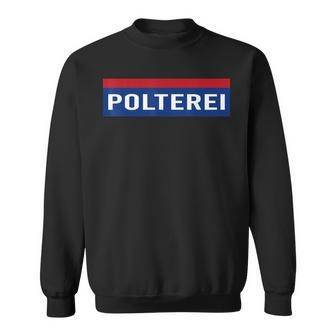 Polterei Stag Night Fun Police Black Sweatshirt - Seseable