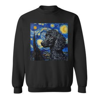 Poodle Dog Van Gogh Style Starry Night Sweatshirt - Monsterry UK