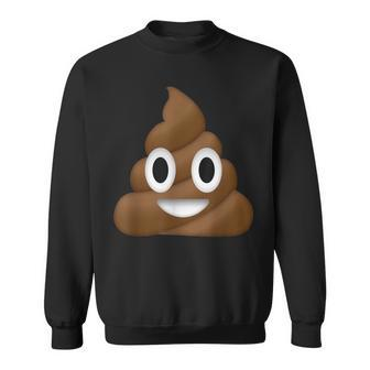 Poop Pile Smiling Happy Poop Pile Swirl Of Poop Cute Sweatshirt - Thegiftio UK