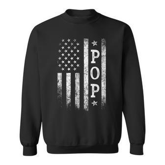 Pop American Flag Pop Patriotic Father's Day Sweatshirt - Monsterry DE