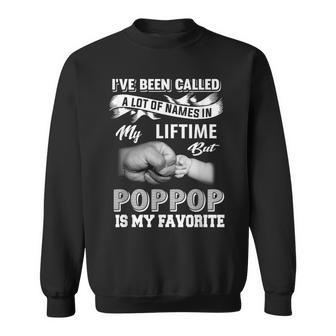 Pop Pop Is My Favorite Name Grandpa Father's Day Sweatshirt - Seseable