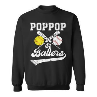 Poppop Of Ballers Softball Baseball Player Father's Day Sweatshirt - Monsterry AU