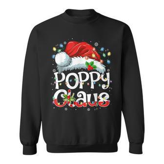 Poppy Claus Xmas Santa Matching Family Christmas Pajamas Sweatshirt - Seseable