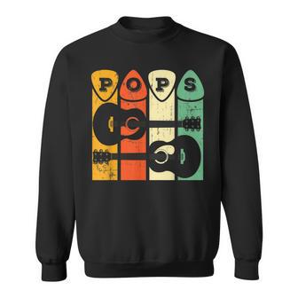 Pops Gitarre Plektrum Geschenk Opa Gitarristen Papa Gitarre Player Sweatshirt - Geschenkecke