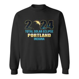 Portland Indiana Total Solar Eclipse 2024 Sweatshirt | Mazezy