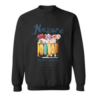 Portugal Nazare Surfing Vintage Retro Sweatshirt | Mazezy