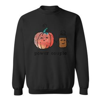Power Couple Cute Pumpkin And Spice Sweatshirt - Monsterry