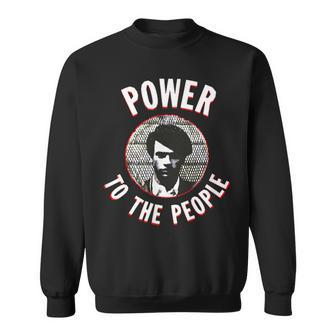Power To The People Black History Icon Sweatshirt - Monsterry