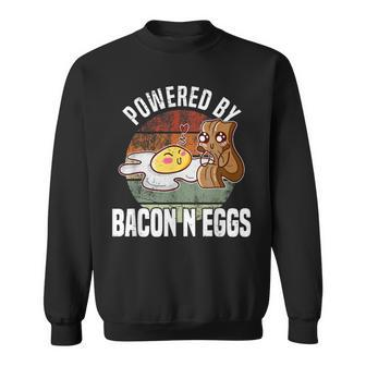 Powered By Bacon And Eggs Bacon Lover Sweatshirt - Monsterry UK