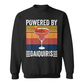 Powered By Strawberry Daiquiris Cruise Vacations Honeymoon Sweatshirt - Thegiftio UK
