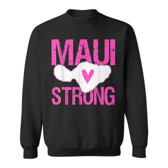 Pray For Maui Hawaii Strong Pink Lahaina Hawaiian Islands Sweatshirt - Monsterry