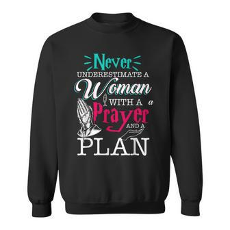 With Prayer Plan Sweatshirt - Monsterry AU