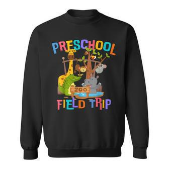 Pre-K Preschool Field Day Trip Squad 2024 Zoo Animal Lover Sweatshirt - Monsterry DE