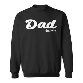Pregnancy Announcement 2024 First Time Dad Fathers Day Cute Sweatshirt - Thegiftio UK