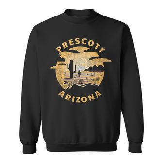 Prescott Arizona Desert Illustration Vintage Souvenir Sweatshirt - Monsterry AU