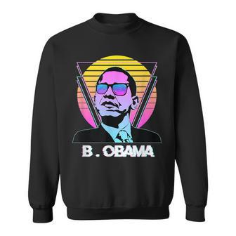 President Barack Obama Vintage Retro Vaporwave Sunglasses Sweatshirt - Monsterry AU