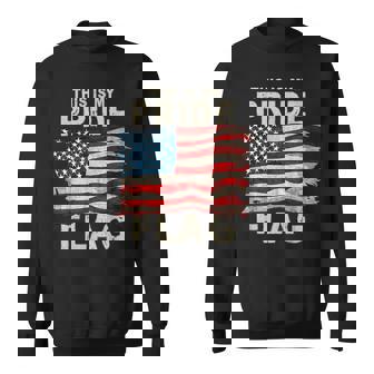 This Is My Pride Flag Usa American 4Th Of July Patriotic Sweatshirt - Thegiftio UK