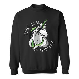 Pride Unicorn Aromantic Flag Sweatshirt - Monsterry UK