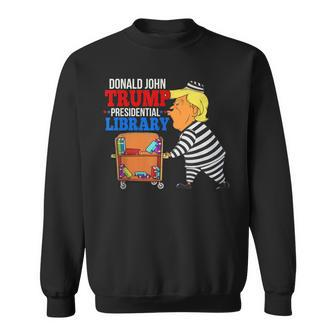 Prison Trump Presidential Library Anti Trump 2022 Sweatshirt - Monsterry