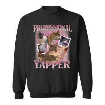 Professionelle Yapper Meme Cat Sweatshirt - Geschenkecke