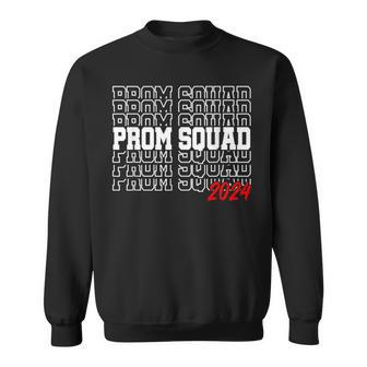 Prom Squad 2024 Prom Class Of 2024 Graduate Sweatshirt - Thegiftio UK