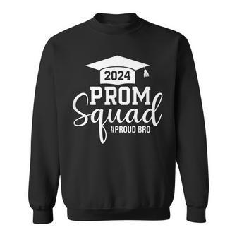 Prom Squad 2024 Graduation Prom Class Of 2024 Proud Brother Sweatshirt - Thegiftio UK