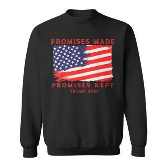 Promises Made Promises Kept Vote Trump 2024 Sweatshirt | Mazezy